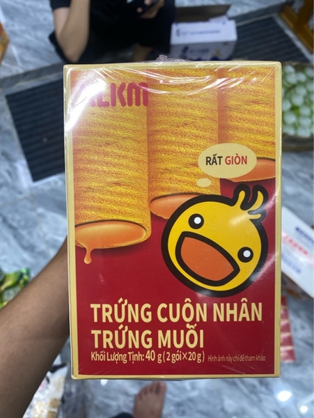 Bánh Cuộn Nhân Trứng Muối Kaman Hộp 40g*5*16 lốc