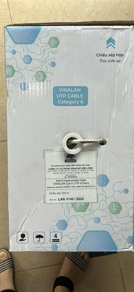 Dây mạng CAT6 UTP VINALAN đồng (NL)