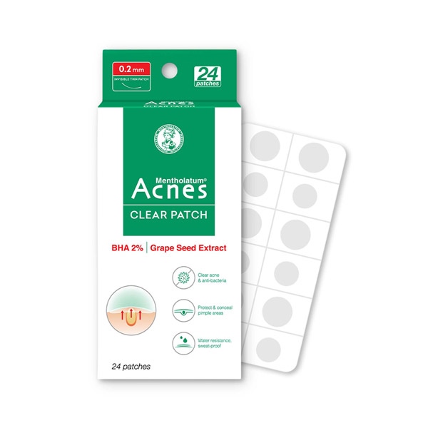 Miếng dán mụn (Acnes clear patch) (H*2gói*12miếng) - Rohto/VN