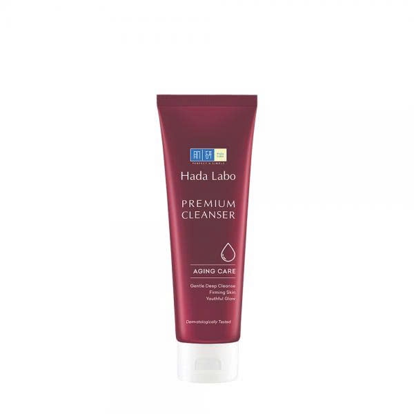 Sữa rửa mặt chăm sóc da lão hóa cao cấp Hadalabo Premium Cleanser Aging care 100g