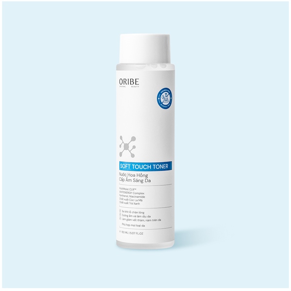SOFT TOUCH TONER – Nước hoa hồng ORIBE cấp ẩm, làm sáng, là, dịu da và hỗ trợ se khít lỗ chân lông, làm mờ thâm nám (150ml)