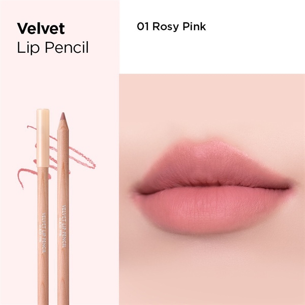 Chì kẻ viền môi Clio velvet lip pencil