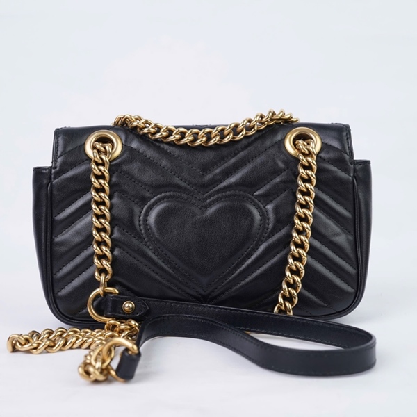 Túi GG Marmont đen (446744-213048) sz21 (HT) +