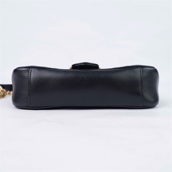 Túi GG Marmont đen (446744-213048) sz21 (HT) +