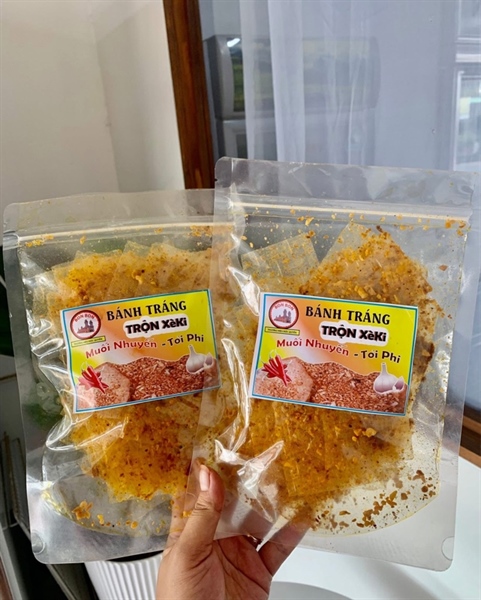Bánh tráng sate tỏi