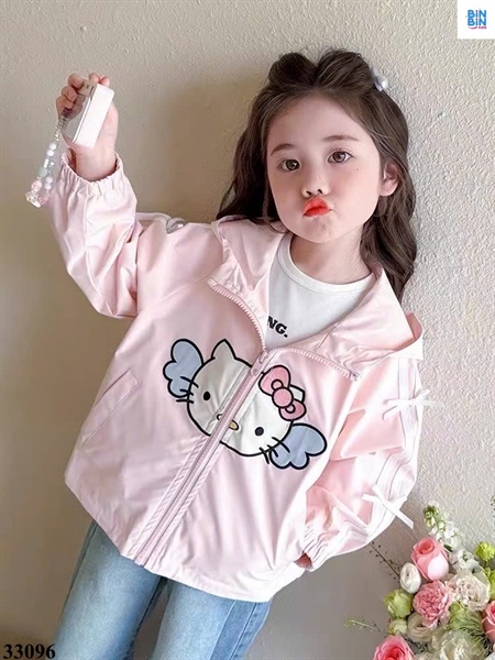 33096-Áo khoác Hello Kitty hồng