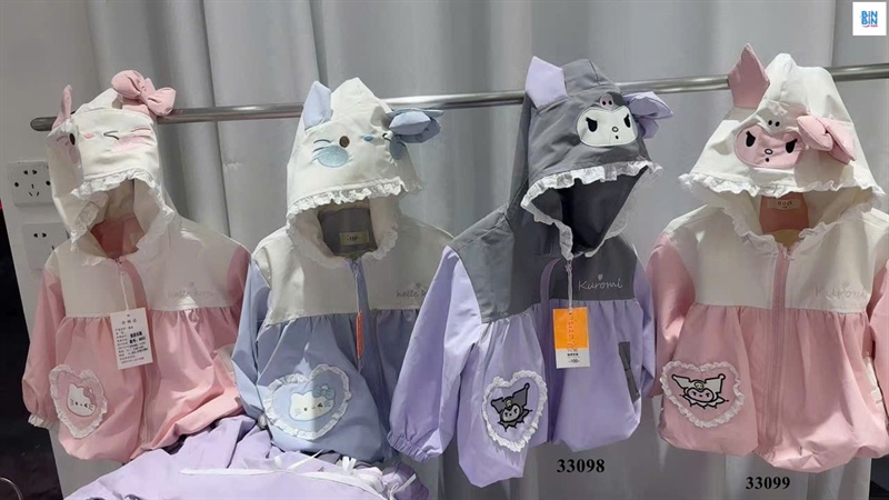 33099-Áo khoác Kuromi hồng