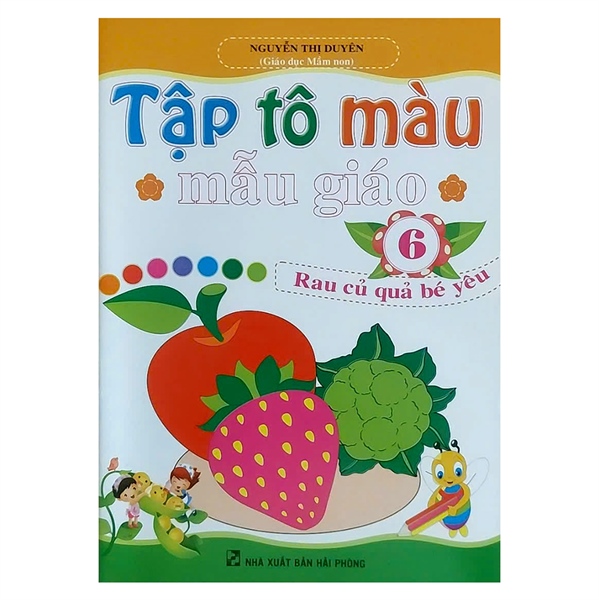Tập tô màu mẫu giáo 6 rau củ quả bé yêu