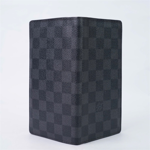 Ví LV zip ô vuông đen gập 2 (LT) KG+