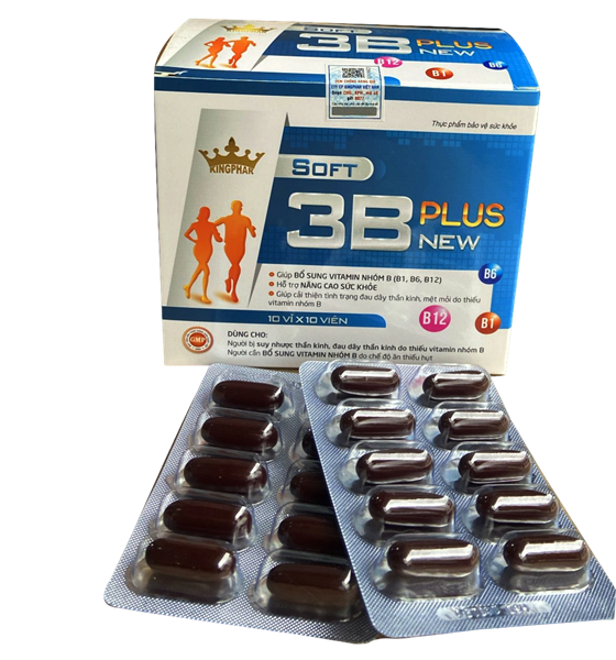 Bổ sung vitamin Soft 3B Plus New Kingphar (H/100V) 7902/2020/ĐKSP