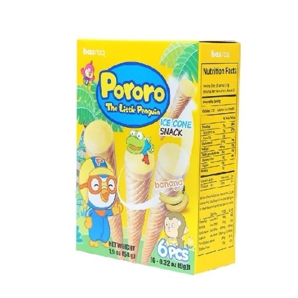 Bánh kem ốc quế Pororo vị chuối 54g