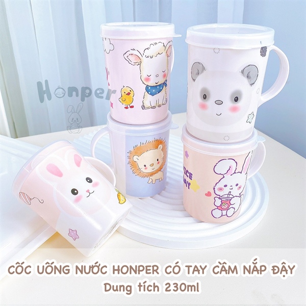 Cốc uống nước có nắp Honper HP2410 240ml