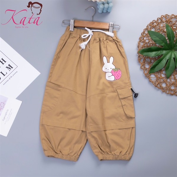 QG KAKI DÀI IN THỎ DÂU SIZE 4-14,R6