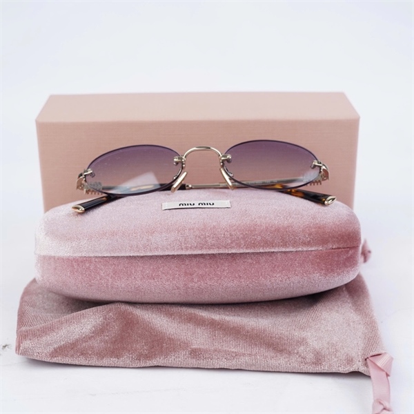 Kính Miu Miu mắt xanh SMUA54 ZVN-80O (51-20-140) KG+