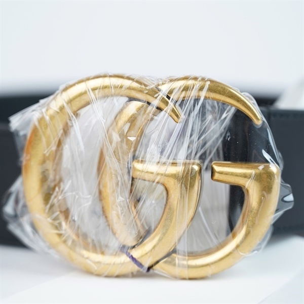 Thắt lưng GG đen kèm tag xanh bản 4x116cm KG+