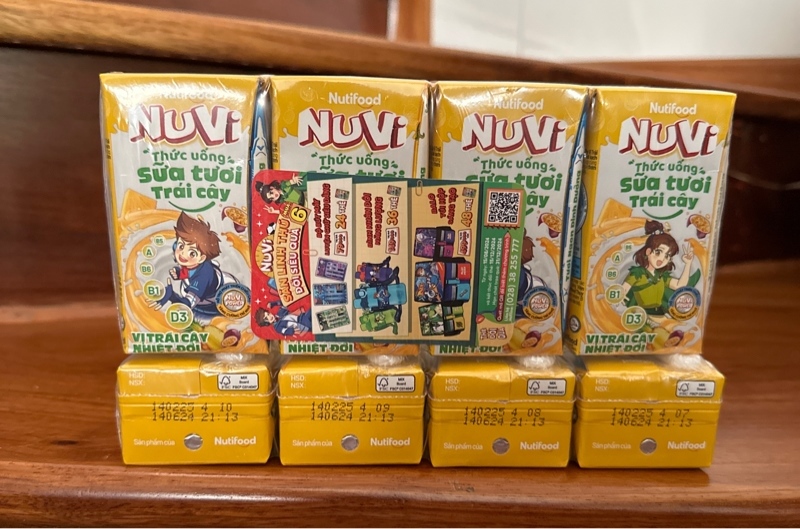 Sữa Trái cây Nuvi Trái cây nhiệt đới 110ml