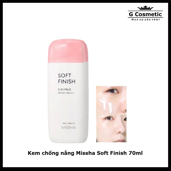 Kem chống nắng Missha Soft Finish 70ml