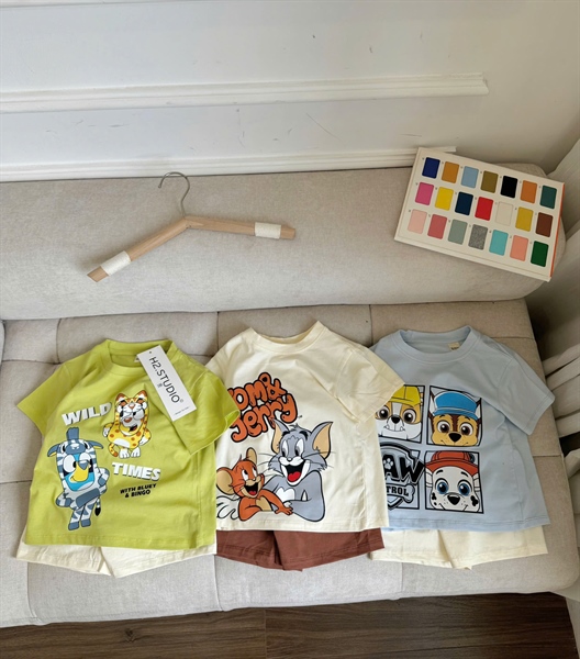 Combo 3 màu cho bé set đồ nhiều màu