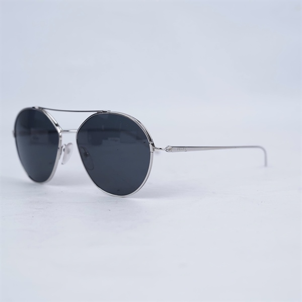 Kính Prada đen gọng bạc SPR56U 1BC-5S0 (55-15-140) KG+