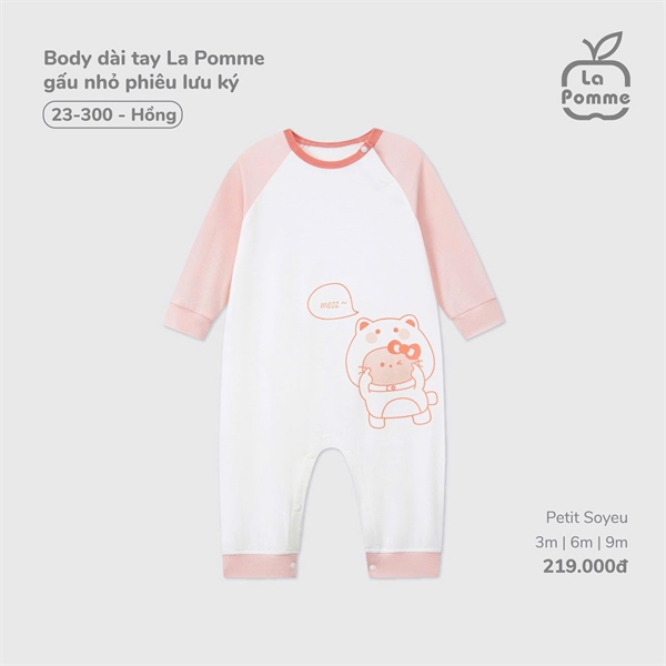 LaPomme Body dài tay gấu nhỏ phiêu lưu ký