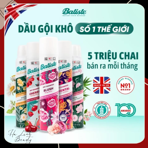 [BATISLE] Dầu gội khô Batiste Dry Shampoo 200ml