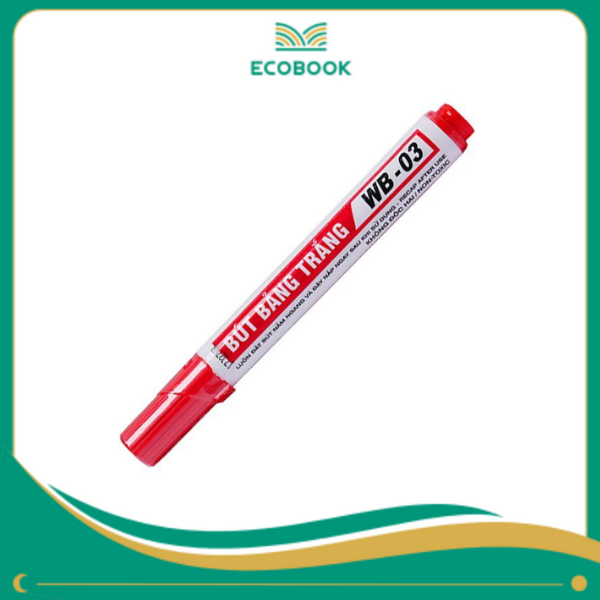 Bút lông bảng WB-03 đỏ vỉ 2 Bút lông bảng WB-03 đỏ vỉ 2