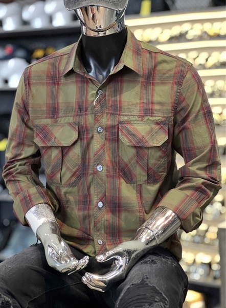 SMTD- THREE-14 caro xanh mix đỏ