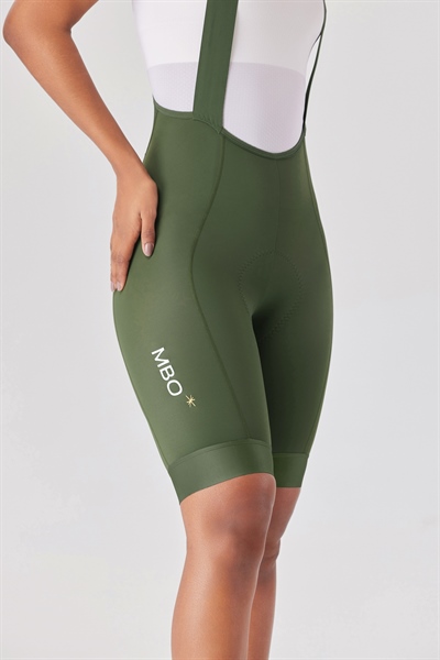 T110II - Quần Đạp Xe MBO Nữ Bib Deep Whelk Green