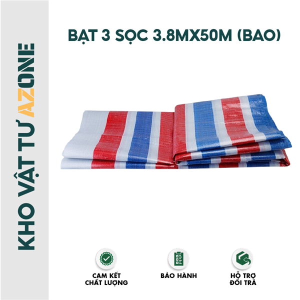 Bạt 3 sọc 3.8mx50m