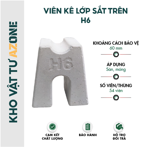 Cục kê bê tông H6(60mm)