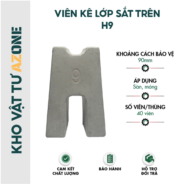 Cục kê bê tông H9(90mm)