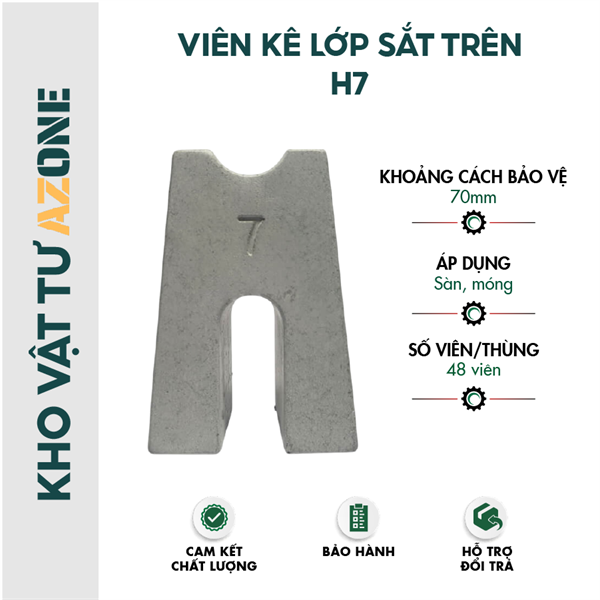 Cục kê bê tông H7(70mm)