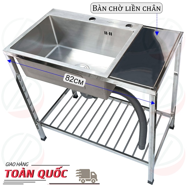 Chậu chén có chân Kazta CH6045 bàn liền 22 cm (I)