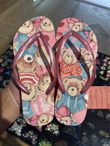 Hồng nhạt tròn ép da gấu