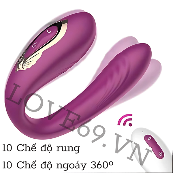 Trứng Rung Cao Cấp Điều Khiển Avril - 10 Chế Độ Rung Và Ngoáy - Sạc USB, Chống Thấm
