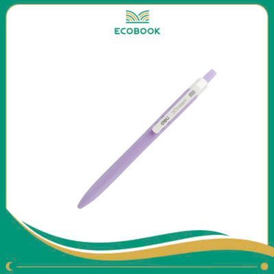 Bút bi nắp đậy 0.7 - Mực xanh (Vỏ tím)