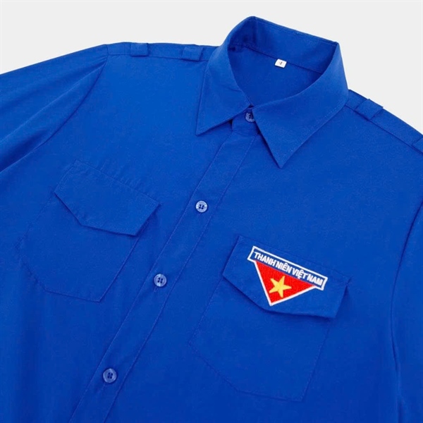 Áo sơ mi Đoàn thanh niên logo thêu dài tay