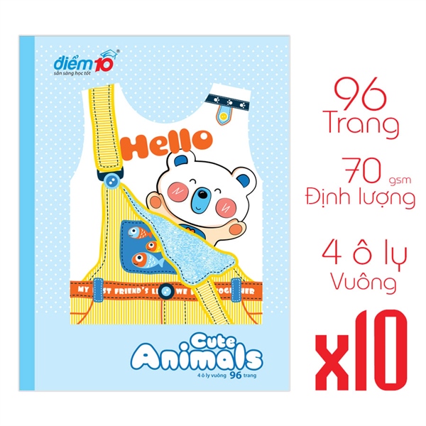 Tập 4 ô ly vuông 96 Trang TP-NB044