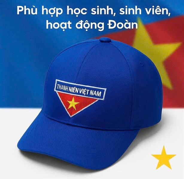 Nón Đoàn thanh niên logo thêu