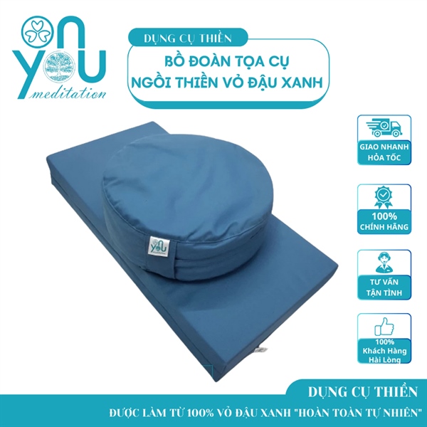 Bộ tọa cụ ngồi thiền [Xanh Lam]