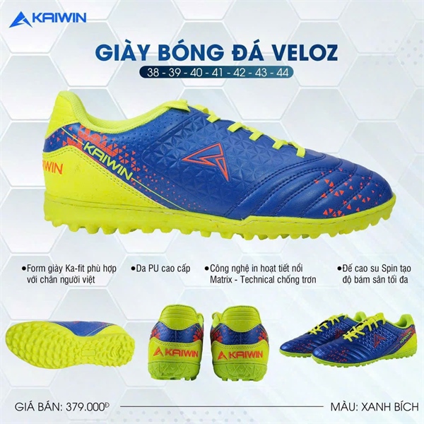 GIÀY KAIWIN VELOZ - XANH BÍCH