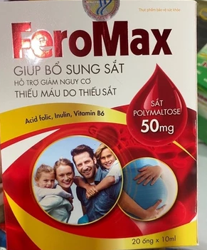 Bổ sung sắt và acid folic FeroMax (h/20o/10ml)