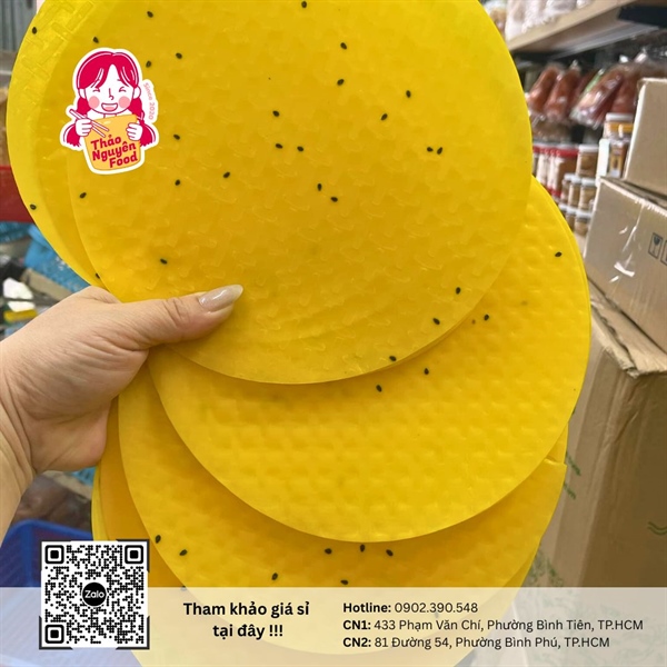 Bánh tráng nướng mè vàng