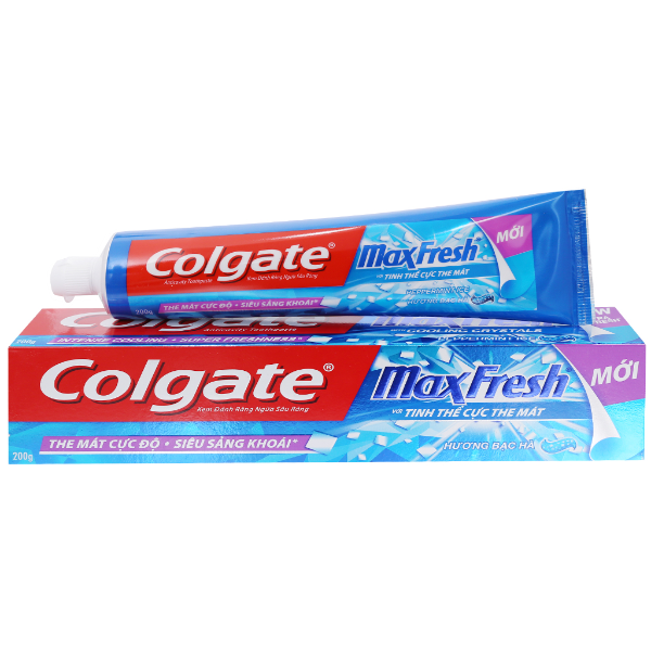 KĐR Colgate max Fresh Bạc Hà 180gr