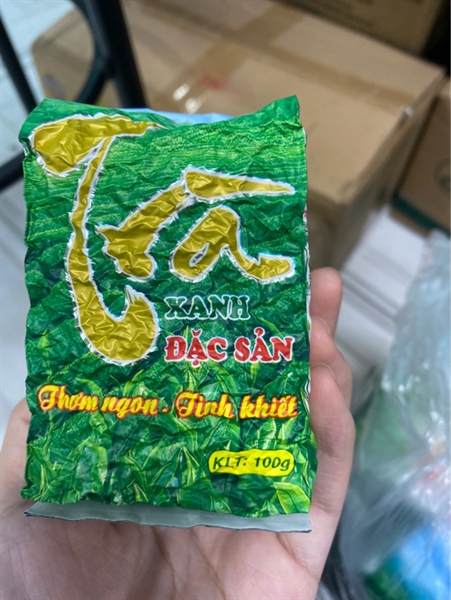 Trà xanh khô gói 100g