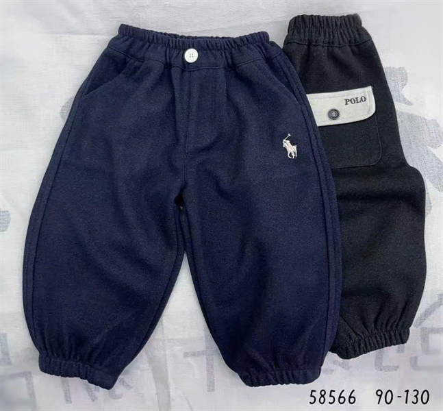 33633-Quần Nỉ Ngựa Polo Đen