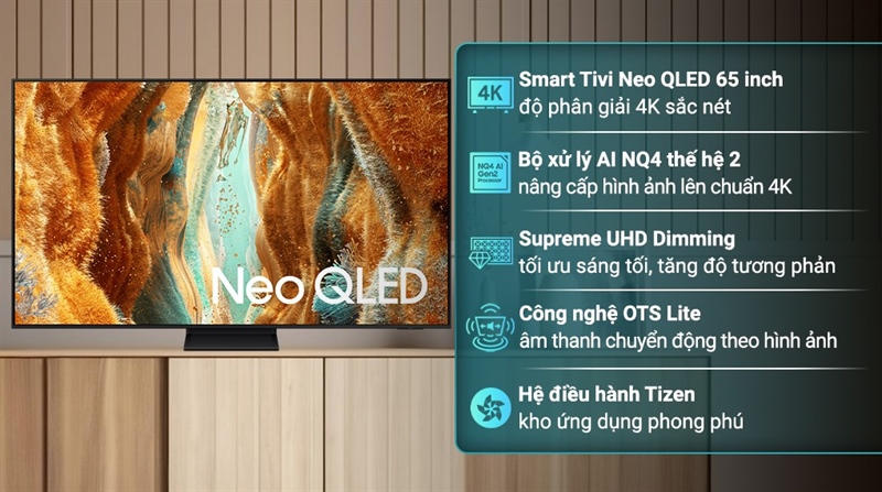Smart Tivi Neo QLED Samsung AI 4K 65 inch QA65QN70F 2025 - VIỆT NAM