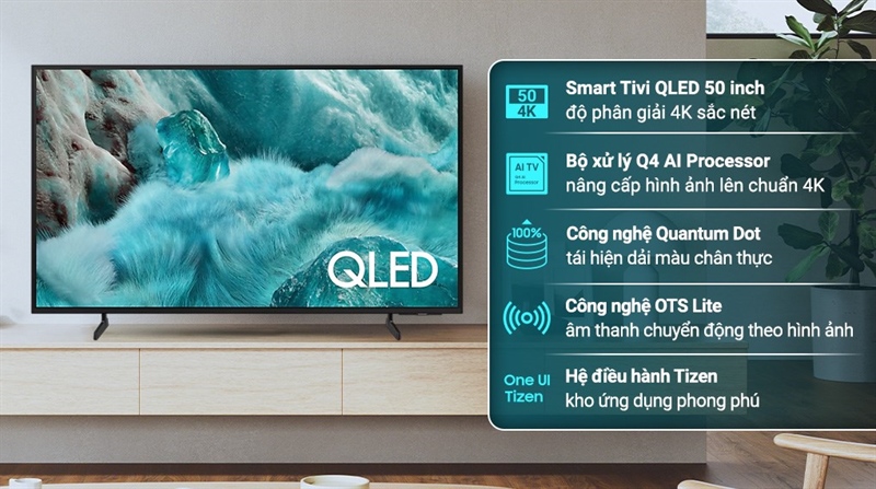 Smart Tivi QLED Samsung AI 4K 50 inch QA50Q7FA 2025 - VIỆT NAM