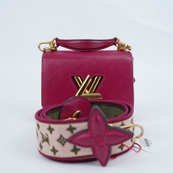 Túi LV Twist vân Epi hồng đậm AR4220 size 15cm KG+