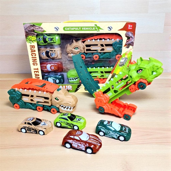 Hộp ô tô khủng long cầu trượt